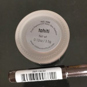 100 % Percent Pure eyeliner and eye shadow NIB